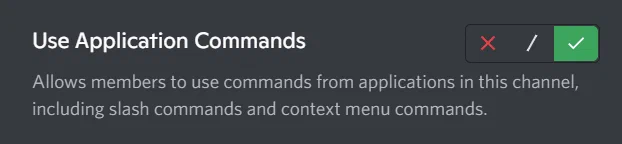 Use Application Commands permission